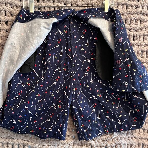 Tabi International Blue Golf-Themed Skort Size 14 - Picture 5 of 8